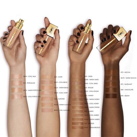 how to apply ysl touche eclat foundation|ysl touche eclat colour chart.